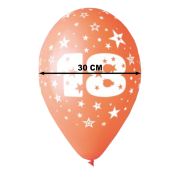 5 baloane din latex cifra 18 - 30 cm