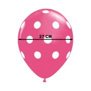 5 Baloane roz cu buline - 27 cm