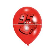 6 baloane Cars 95 - 22 cm