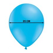 Baloane latex bleu 25 cm - 100 buc.