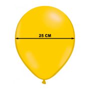 Baloane latex galben miere 25 cm - 100 buc.