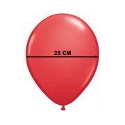 Baloane latex rosii 25 cm - 100 buc