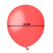Baloane rotunde asortate 18 cm - 100 buc