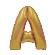 Balon folie auriu litera A - 86 cm