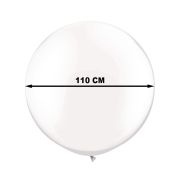 Balon Jumbo alb diametru 110 cm pentru petreceri, nunti, botezuri