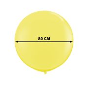 Balon Jumbo galben diametrul 80 cm pentru petreceri, nunti, botezuri