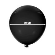Balon jumbo negru 80 cm