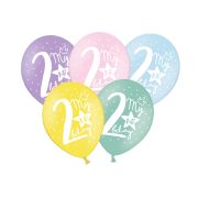 10 baloane cifra 2 - 30 cm