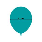 10 baloane turcoaz 23 cm