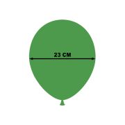 10 baloane verzi 23 cm