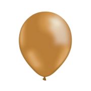 100 Baloane metalice aurii - 20 cm