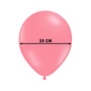 100 Baloane metalice roz neon - 23 cm
