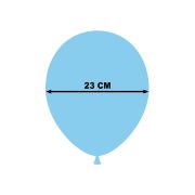 50 baloane bleu deschis 23 cm