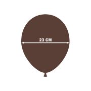 50 baloane maro ciocolata 23 cm