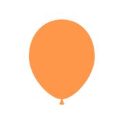 50 baloane portocaliu deschis 23 cm