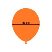 50 baloane portocaliu mandarina 23 cm
