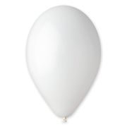Baloane albe Gemar 26 cm - 100 buc.