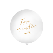 Balon Jumbo alb Love is in the air - 100 cm