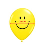 Set 6 baloane colorate Smiley