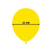 10 baloane galbene 23 cm