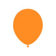 10 baloane portocalii 23 cm