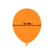 10 baloane portocalii 23 cm