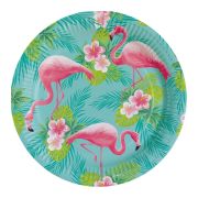 8 Farfurii flamingo - 23 cm