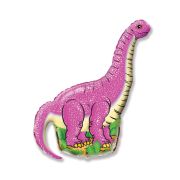 Balon folie metalizata Dinozaur roz 35cm