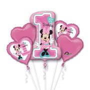 Buchet baloane folie prima aniversare Minnie Mouse