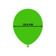 6 baloane fotbal verde - alb 22 cm