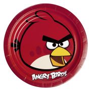 8 Farfurii Angry Birds - 23 cm