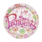 8 Farfurii roz Princess - 18 cm