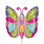 Balon folie fluture multicolor 30 cm