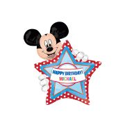 Balon folie Mickey cu stickere pentru personalizare 60 x 76 cm