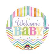 Balon folie multicolora Welcome Baby 23 cm
