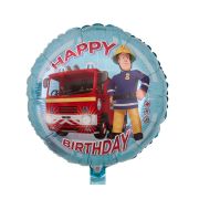 Balon folie Pompierul Sam Happy Birthday 45 cm