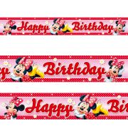 Banner Happy Birthday Disney Minnie Mouse - 4.65 m