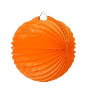 Lampion rotund portocaliu 25 cm