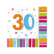 Set servetele Radiant Birthday 30 ani