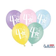 10 baloane cifra 4 - 30 cm