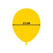 100 baloane galben miere 23 cm