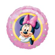 Balon folie metalizata Minnie Mouse cu fundita - 43 cm