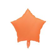 Balon stea portocaliu fluorescent 43 cm