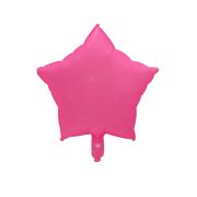 Balon stea roz fluorescent 43 cm