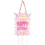 Pinata roz Happy Birthday