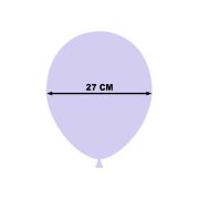 10 baloane mov deschis metalic- 23 cm