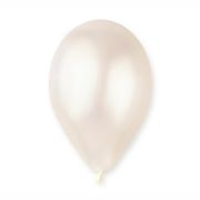 100 Baloane alb perlat - 25 CM