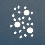 Confetti baloane si stelute argintii