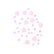 Confetti roz talpa bebelus