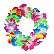 Ghirlanda hawaiana scurta cu floricele colorate
